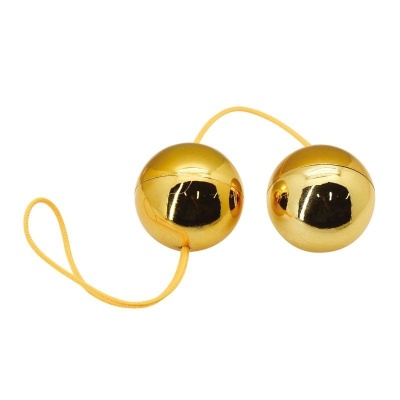 Kulki gejszy Orgasm Balls Weighted and Dipped 3,5 cm srebrne - 1