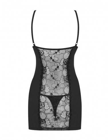 Bielizna Nocna Heartina Koszulka I Stringi Czarna  S/M - Koszule nocne - 6