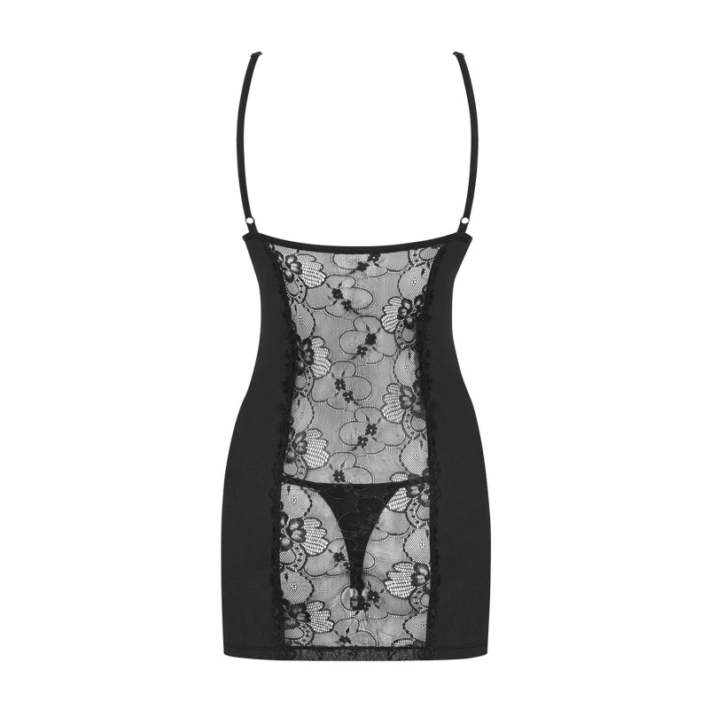Bielizna Nocna Heartina Koszulka I Stringi Czarna L/Xl - 6