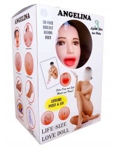 Sex Lalka ANGELINA 3D Wibrująca Lalka miłości - Seks lalki, lalki miłości, seks roboty - 1