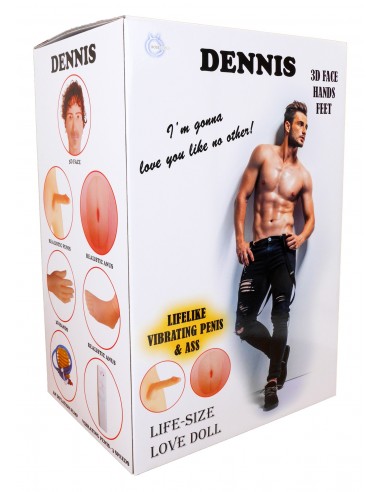 Sex Lalka męska DENNIS 3D - Vibrating - Seks lalki, lalki miłości, seks roboty - 1