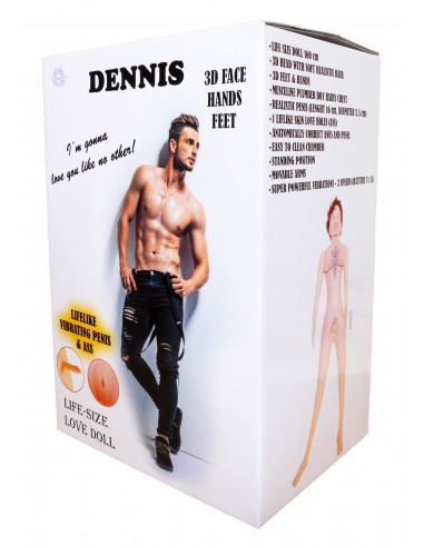 Sex Lalka męska DENNIS 3D - Vibrating - Seks lalki, lalki miłości, seks roboty - 5