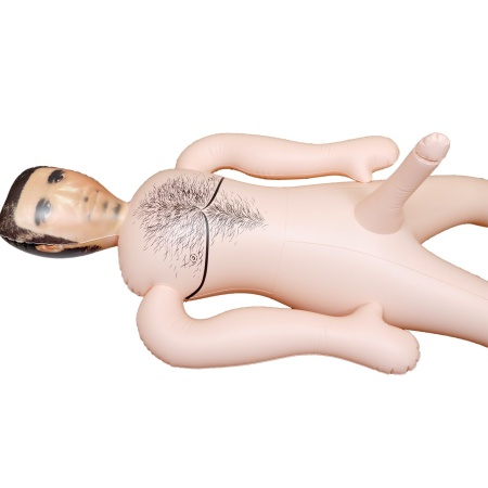 Lalka erotyczna męska Listonosz Postman Male Doll, nadmuchiwana, pozycja stojąca, wysokość 160 cm - 4