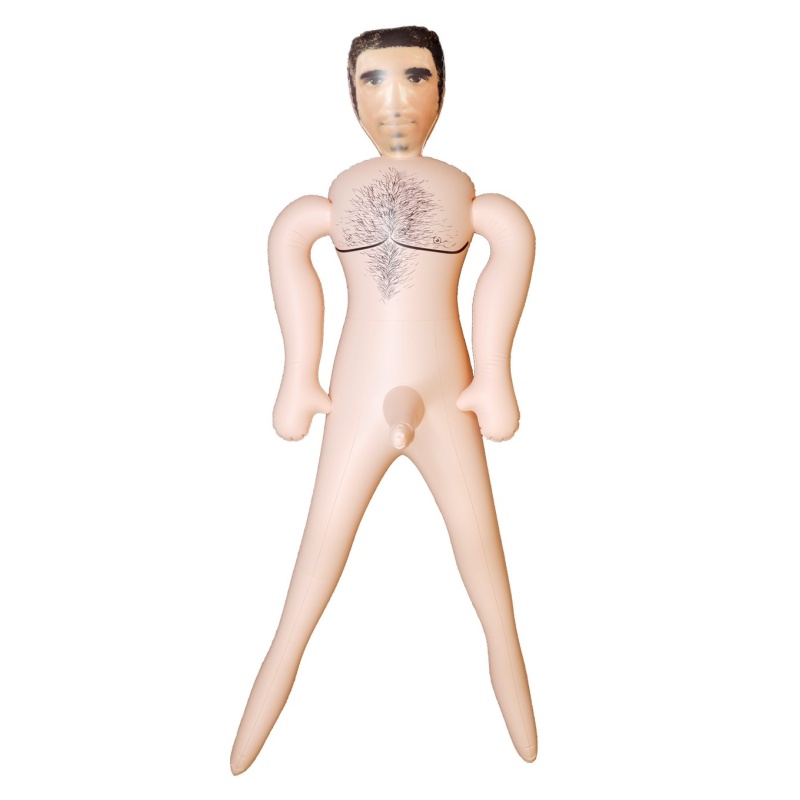 Lalka erotyczna męska Listonosz Postman Male Doll, nadmuchiwana, pozycja stojąca, wysokość 160 cm - 5