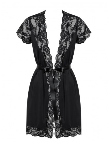 810-Pei-1 Szlafrok Czarny  - Szlafroki, kimona - 5