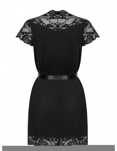 810-Pei-1 Szlafrok Czarny  - Szlafroki, kimona - 6