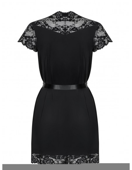 810-Pei-1 Szlafrok Czarny  - Szlafroki, kimona - 6