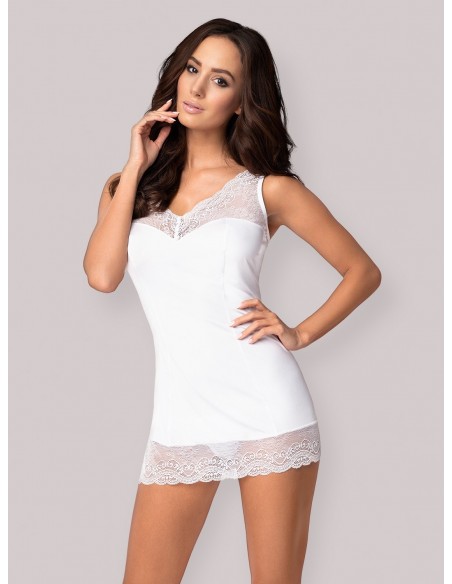 Bielizna Nocna Miamor Koszulka I Stringi Biała L/Xl - Koszule nocne - 3