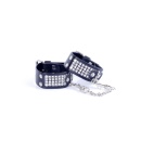 Kajdanki erotyczne Handcuffs With Cristals 3 Cm Silver - 1