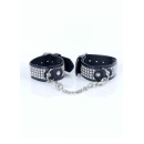 Kajdanki erotyczne Handcuffs With Cristals 3 Cm Silver - 5