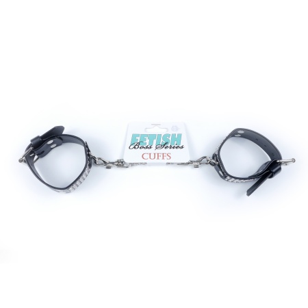 Kajdanki erotyczne Handcuffs With Cristals 3 Cm Silver - 7