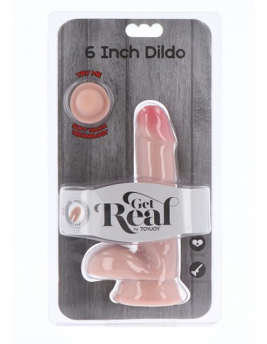 Dildo z cyberskóry Dual Density Dildo 6" Balls - Dilda realistyczne - 2