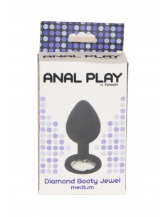 Buttplug Diamond Booty Jewel Medium - Korki analne silikonowe - 1 2