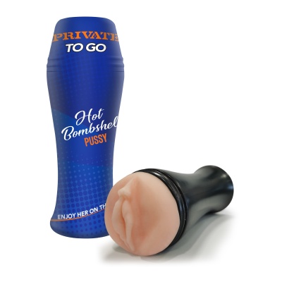 Masturbator Hot Bombshell To Go z efektem ssącym i realistyczną wkładką, 21 cm - 1