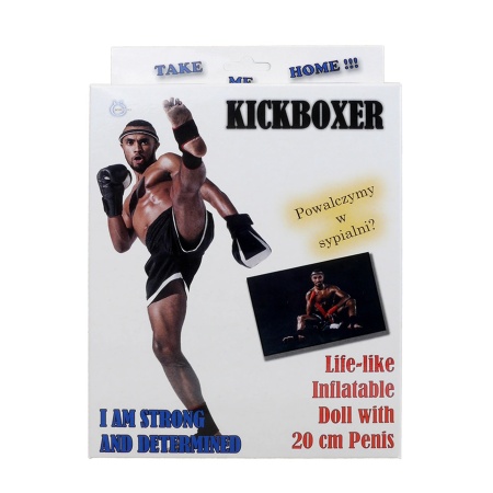 Lalka erotyczna nadmuchiwana Kickboxer Male Doll - męski tors, otwór analny, 165 cm - 2