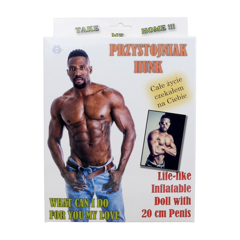 Lalka męska nadmuchiwana Hunk Male Doll - tors męski, pozycja stojąca, otwór analny, 165 cm - 2