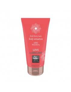 Lubrykant jadalny SHIATSU Love Strawberry - Lubrykanty do seksu oralnego - 1
