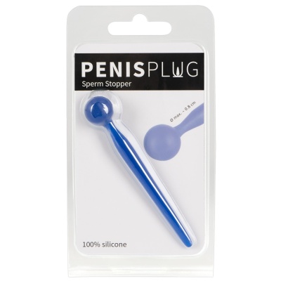 Penis Plug Sperm Stopper Silikonowy — Stożkowy Dilator Cewki Moczowej z Kulistym Ogranicznikiem, 9,6 cm - 1