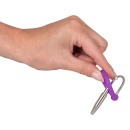 Penis Plug ORION z silikonowym pierścieniem na żołądź i metalowym dilatorem 4,5 cm - 6