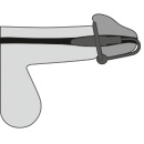 Penis Plug ORION z silikonowym pierścieniem na żołądź i metalowym dilatorem 4,5 cm - 7