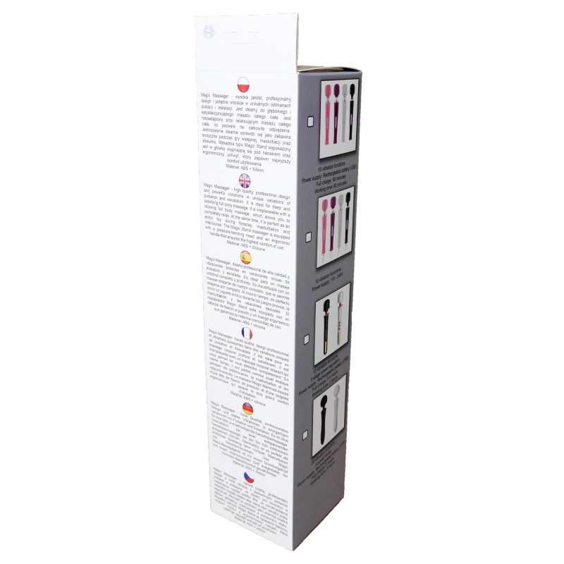 Masażer Magic Massager Wand różowy – 10 funkcji - 5