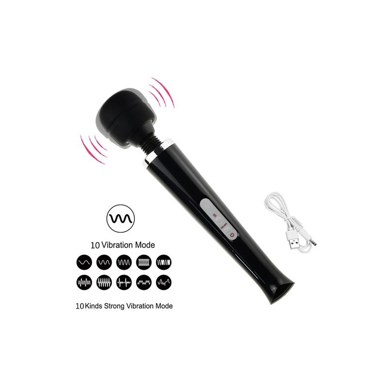 Masażer Magic Massager Wand różowy – 10 funkcji - 14