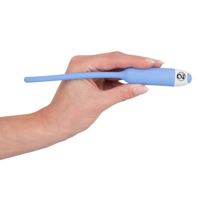 Wibrator do stymulacji cewki moczowej Silicone Dilator blue – bezszwowa końcówka, 7 rytmów, długość 19 cm, średnica 6 mm - 1