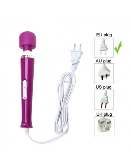 Masażer do Ciała i Miejsc Intymnych 110-240V 10 Trybów Mocnej Wibracji - Wibratory Magic Wand - 36