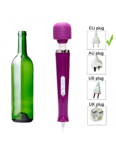 Masażer do Ciała i Miejsc Intymnych 110-240V 10 Trybów Mocnej Wibracji - Wibratory Magic Wand - 34