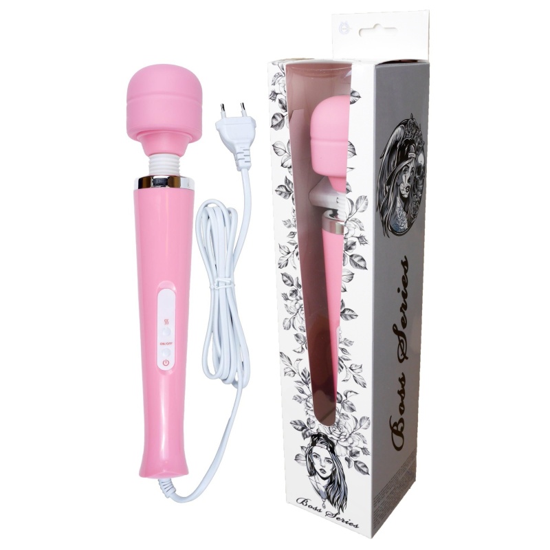Masażer przewodowy Magic Wand z 10 funkcjami, różowy - 2