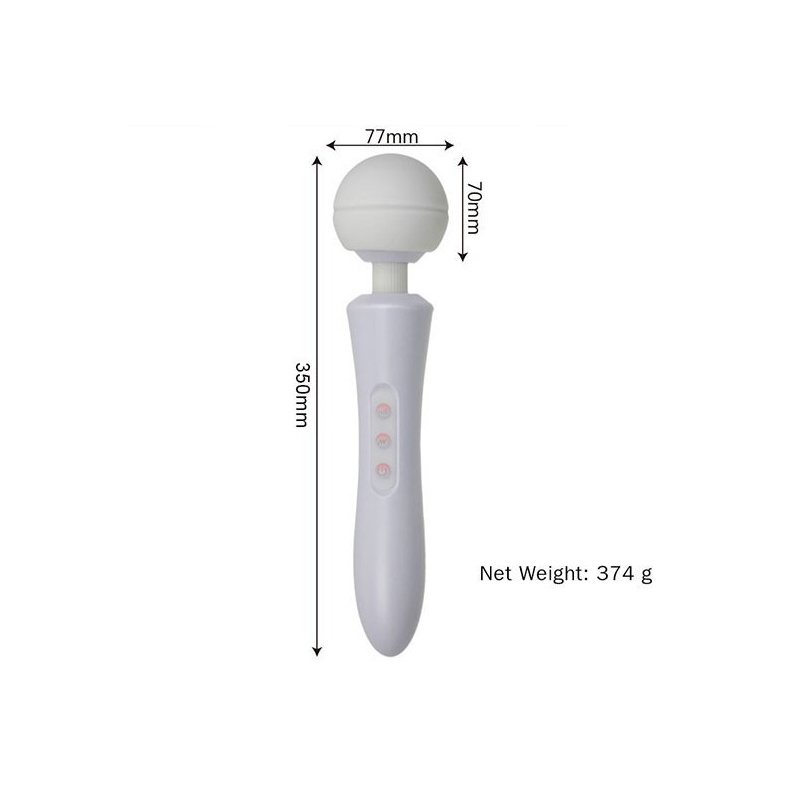 Masażer Ultra Powerful 35 cm Biały - 3