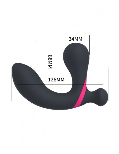 Stymulator i Masażer Prostaty USB z Pilotem 10 Funkcji Wibracji - Masażery i stymulatory prostaty - 5