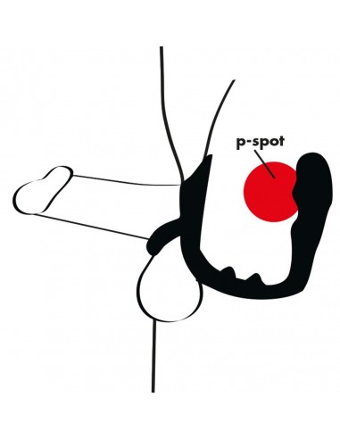 Plug analny z pierścieniem na penisa Czarny - Pozostałe gadżety analne - 9
