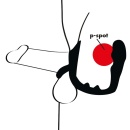 Pierścień erekcyjny z zatyczką analną Ring & Plug i mostkiem na krocze, wtyczka 9 cm, pierścień 4,3 cm - 9