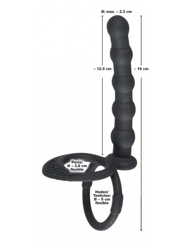 Strapon Analny Bv Cock / Ball Ring - Strap-ony, dilda na pasku bez wibracji - 7