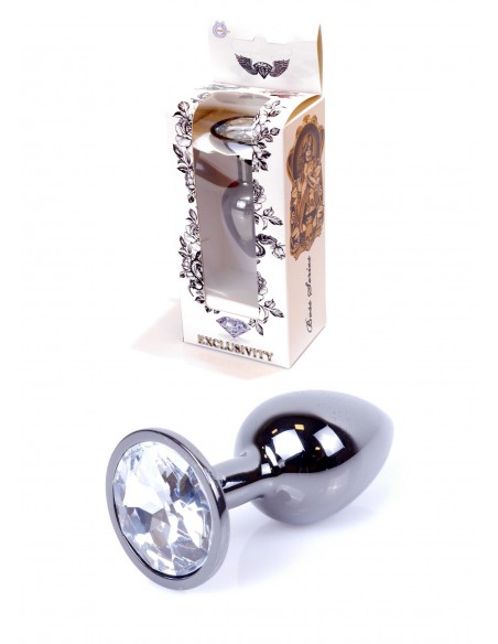 Stalowy Korek Analny Dla Początkujących z Diamentem - Korki analne stalowe - 1