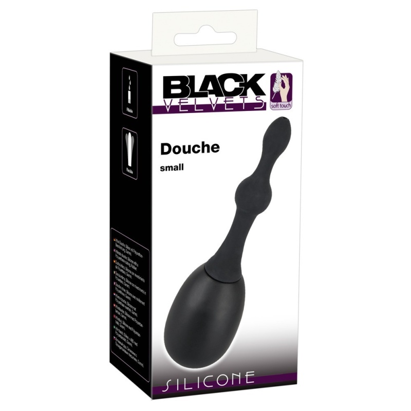Prysznic analny Douche small z krótką nasadką z kulkami i gwintem śrubowym, 23,5 cm - 2