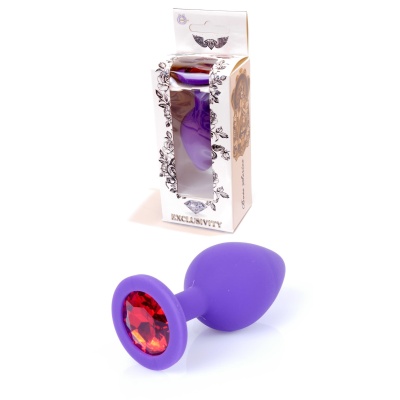 Silikonowy Korek Analny  z Diamentem - Exclusivity - 1 2