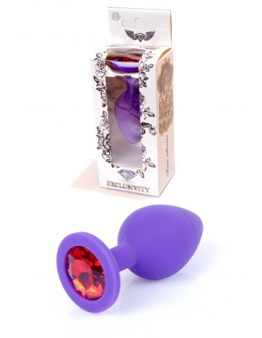 Silikonowy Korek Analny  z Diamentem - Exclusivity - Korki analne silikonowe - 2