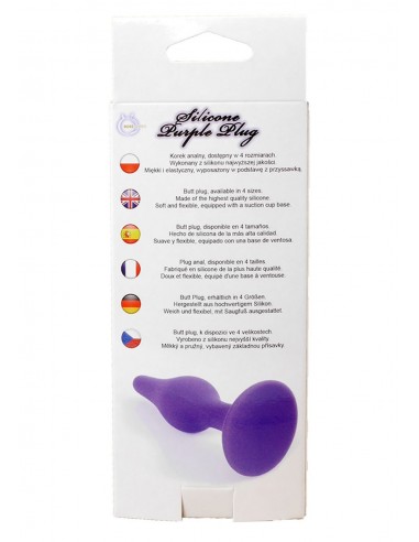 Mały Korek Analny z Przyssawką Dla Początkujących - Czarny lub Fioletowy - Korki analne silikonowe - 6