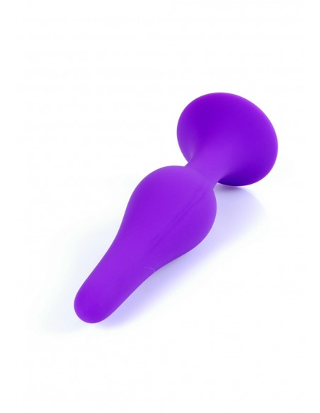 Duży Korek Analny z Przyssawką Dla Początkujących - Czarny lub Fioletowy - Korki analne silikonowe - 3