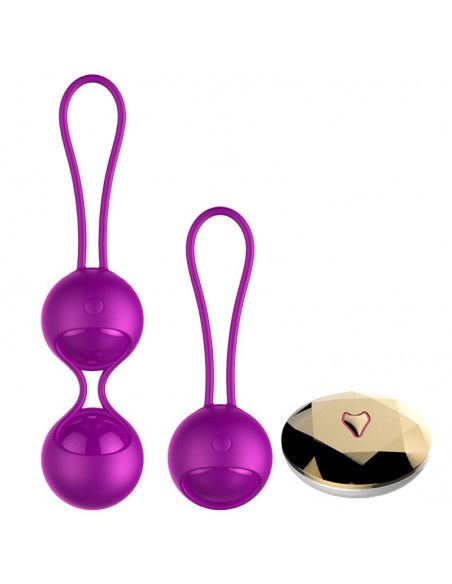 Zestaw Wibrujące Kulki Gejszy na Pilota z Programem do Treningu Mieśni Kegla - Kulki Gejszy i Jajeczka Wibrujące - 1