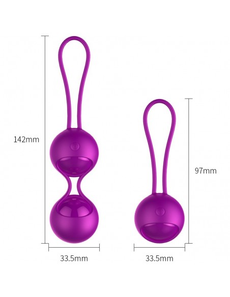 Zestaw Wibrujące Kulki Gejszy na Pilota z Programem do Treningu Mieśni Kegla - Kulki Gejszy i Jajeczka Wibrujące - 2