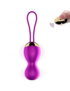 Kulki Gejszy z Wibracjami i Bezprzewodowym Pilotem 7 Funkcji - Kulki Gejszy i Jajeczka Wibrujące - 1 2
