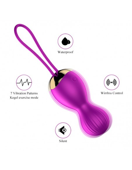 Kulki Gejszy z Wibracjami i Bezprzewodowym Pilotem 7 Funkcji - Kulki Gejszy i Jajeczka Wibrujące - 9