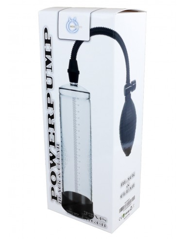 Pompka Erekcyjna Do Penisa Powerpump Black/Clear - Pompki erekcyjne i powiększające penisa - 2