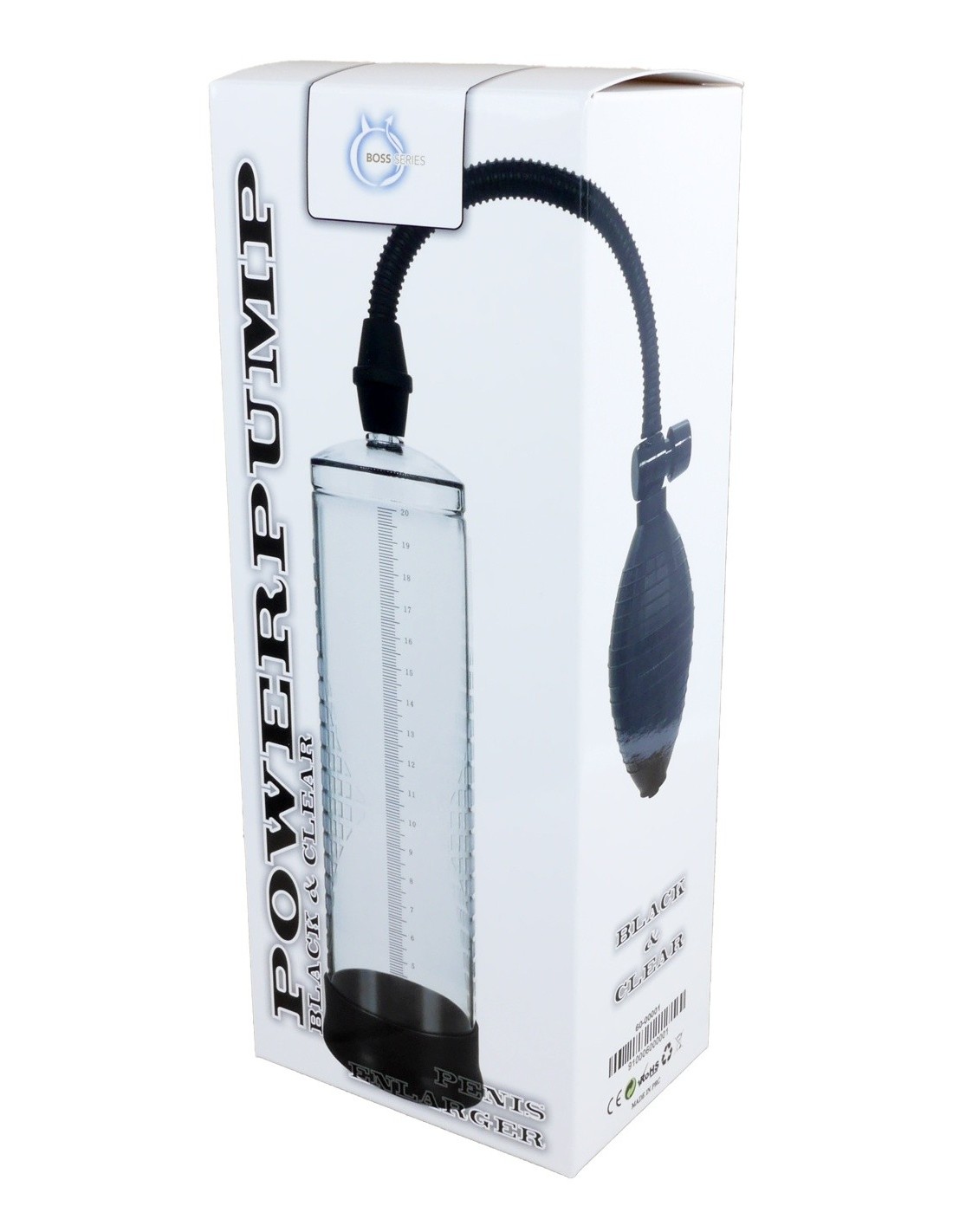 Pompka Erekcyjna Do Penisa Powerpump Black&Clear