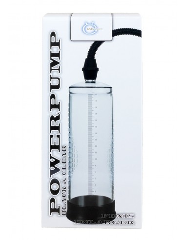 Pompka Erekcyjna Do Penisa Powerpump Black/Clear - Pompki erekcyjne i powiększające penisa - 3