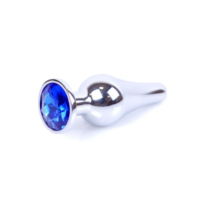 Stalowy Korek Analny z Granatowym Diamentem Exclusivity - 1