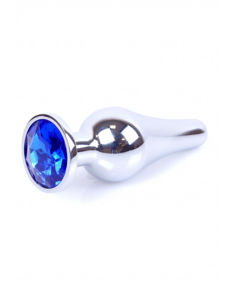 Stalowy Korek Analny z Granatowym Diamentem Exclusivity - Korki analne stalowe - 1